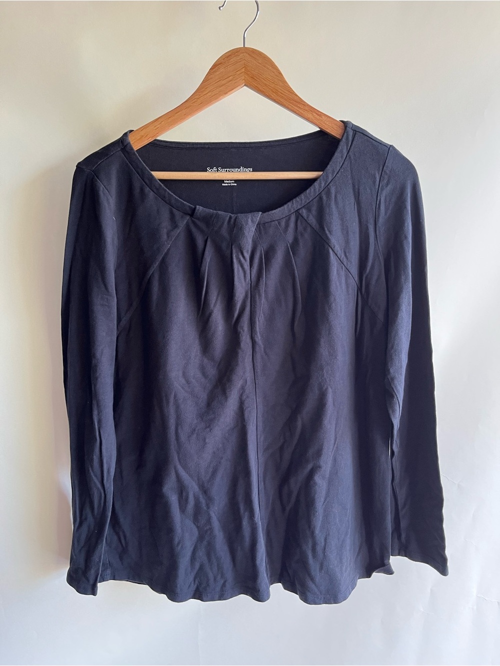 Soft Surroundings Long Sleeve Tee Tshirt Top Blouse Sz Med Women’s EUC